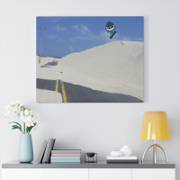 Piuta op zijn sandboard